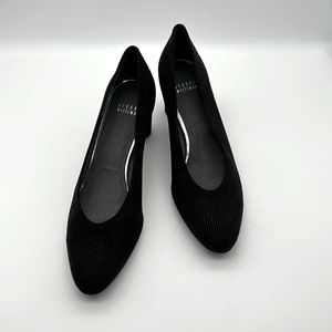 Black Textured Heels